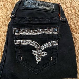 ❤️HP❤️Rock Revival Black Sherry Crop